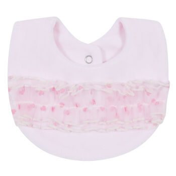 Baby Girls Pink Tulle Bib